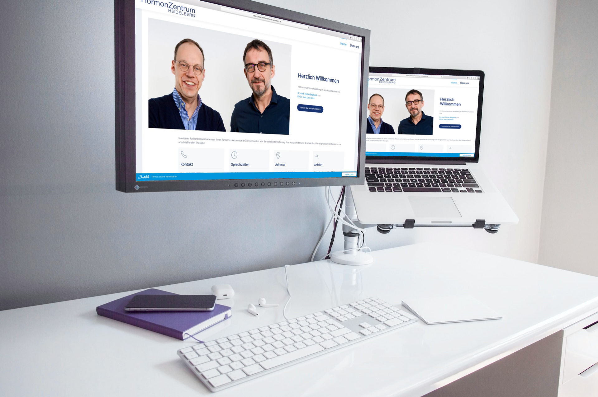 Homepage für eine Arztpraxis in Heidelberg