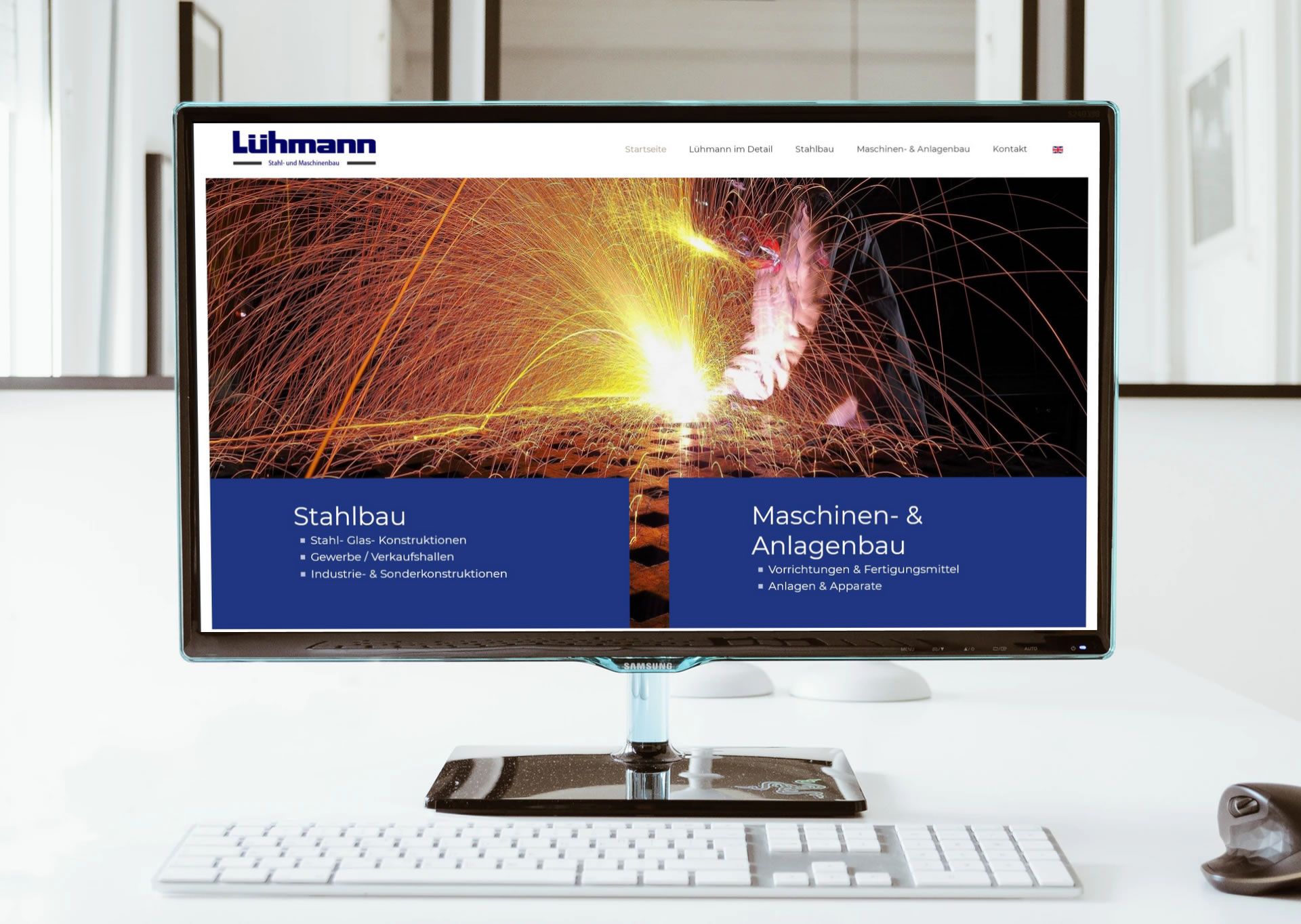 Webdesign Startseite Lühmann-Stahlbau
